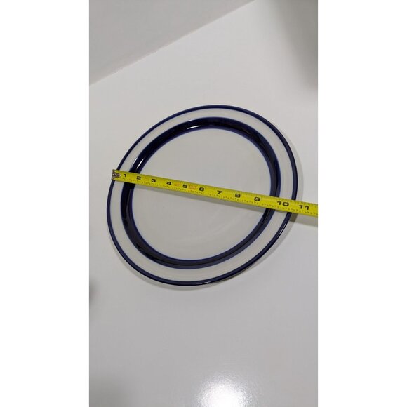 Noritake Prima stone Fjord Stoneware Dinner Plate Blue White Replacement - Picture 7 of 10